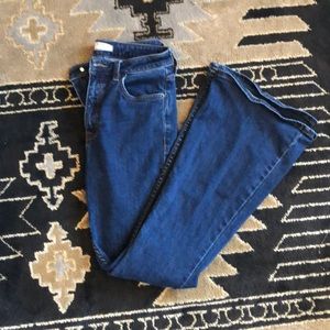 Free People Dark Wash Flares